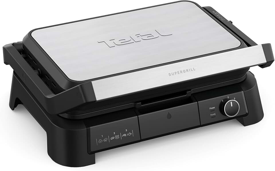 etezen - SuperGrill 3-en-1 XL - Surface XL - Thermostat réglable, 2200W - GC520DE0