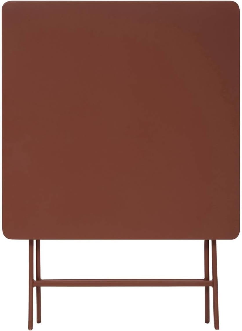 etezen - Greensboro - 2 places 70x70cm - table pliante acier acajou