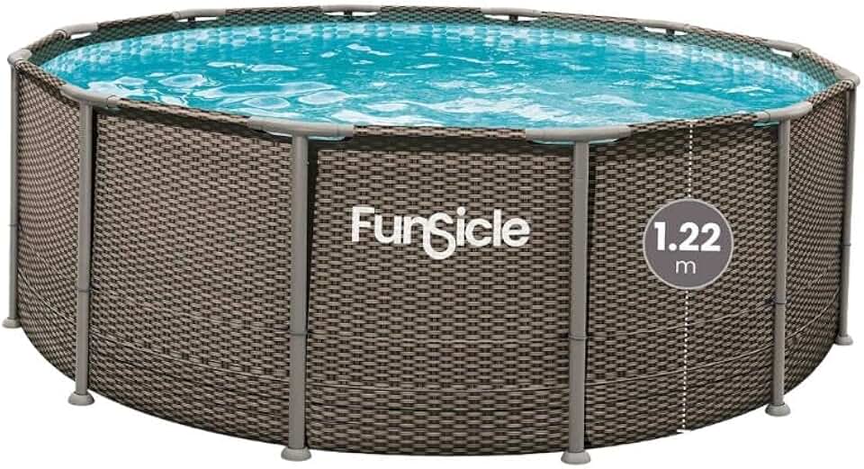 etezen - piscine tubulaire ronde - 3,66x1,22m - structure résistante