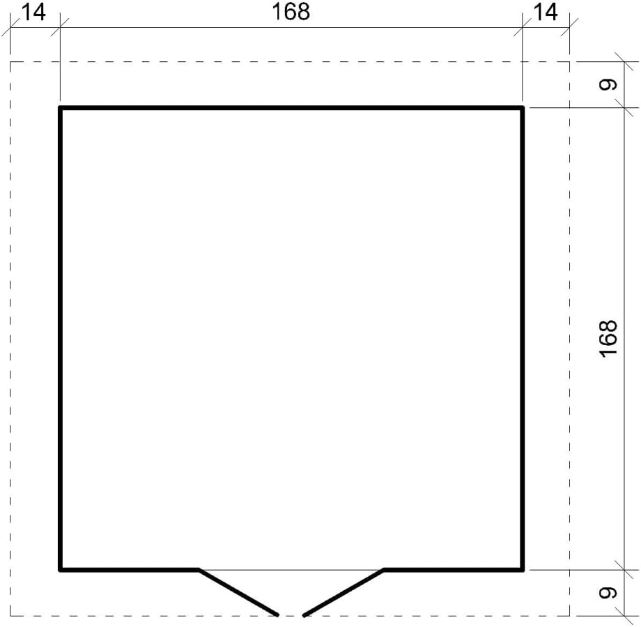 Abri de Jardin en Bois - Stockage extérieur I186xL196xH218 cm/ 2,82 m2 Petit abri à Outils, Local à vélos - etezen M320C