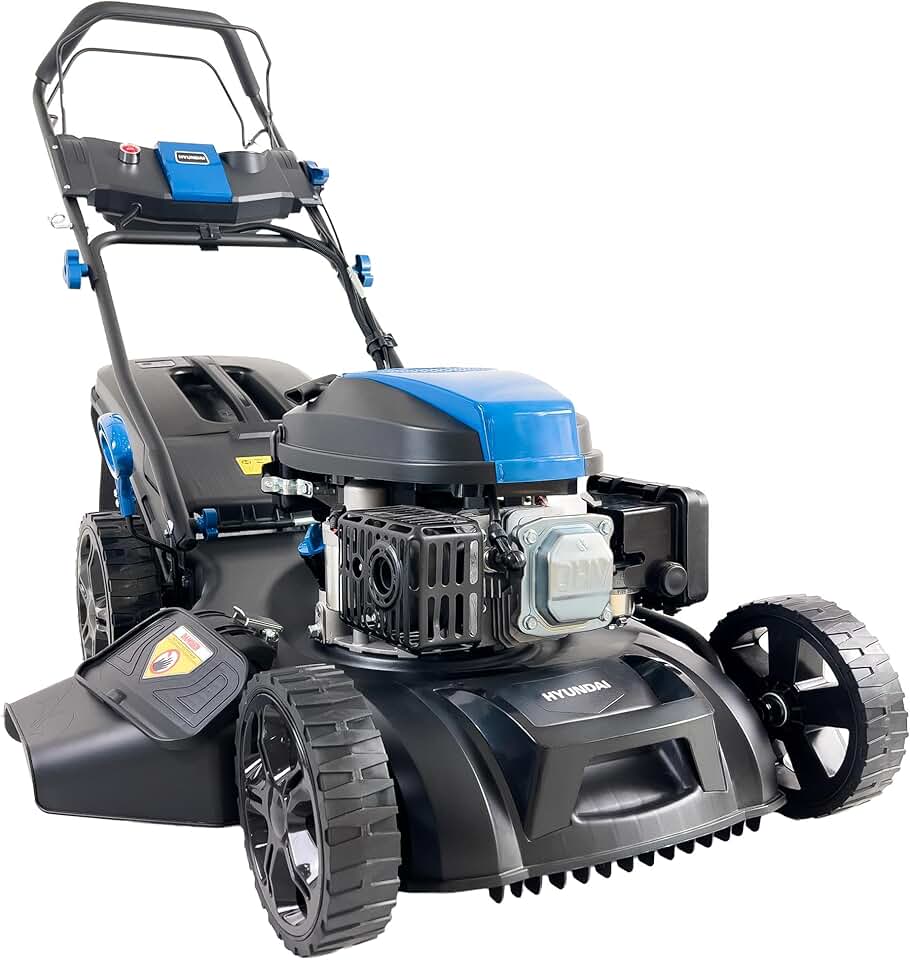 etezen - tondeuse thermique autotractée 51cm, moteur 196CC, démarrage électrique, 4-en-1, bac 60L