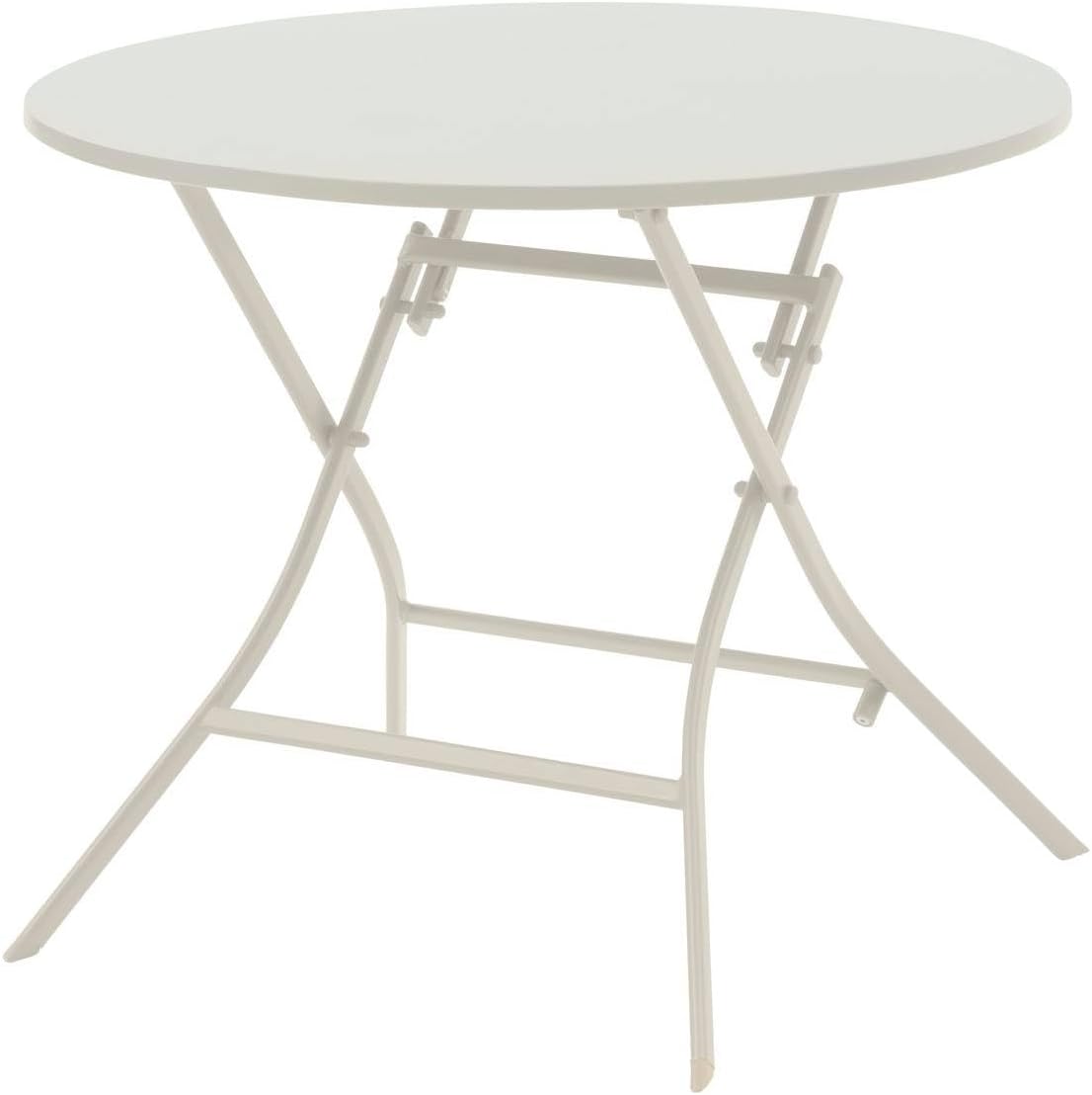 etezen - Greensboro série - ronde pliante Ø90cm - acier époxy 4 places - Gris Graphite
