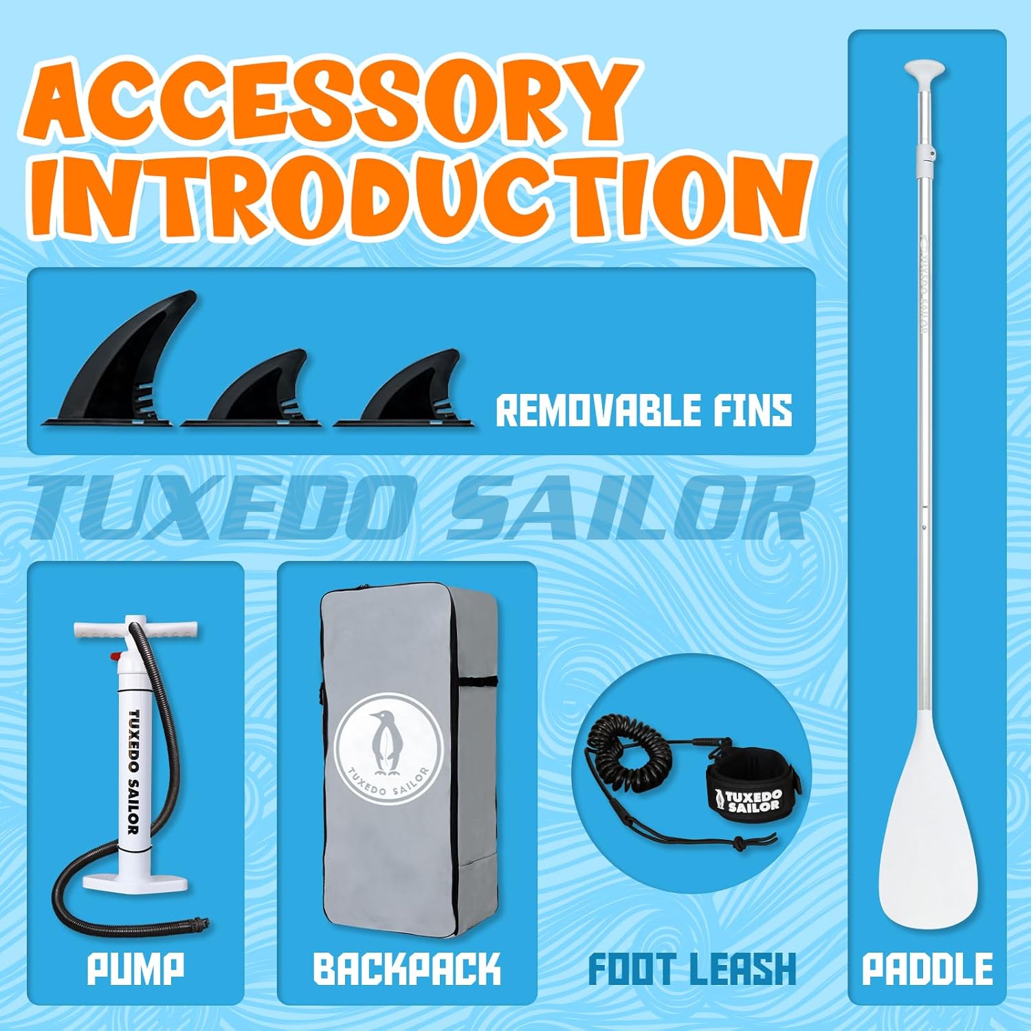 etezen - Paddle Gonflable Adulte - Stand Up - accessoires complets, stabilité, design premium