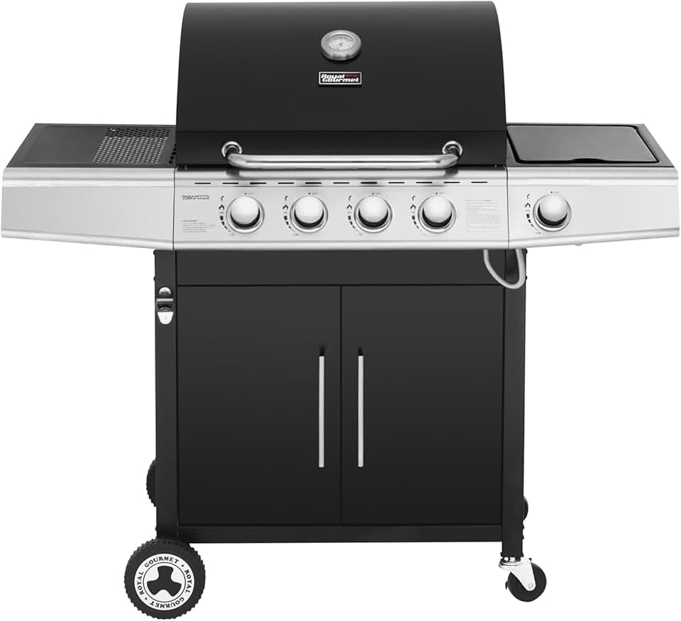 etezen – Barbecue Série 4+1 – 14,5kW, inox, tablettes, 2 portes