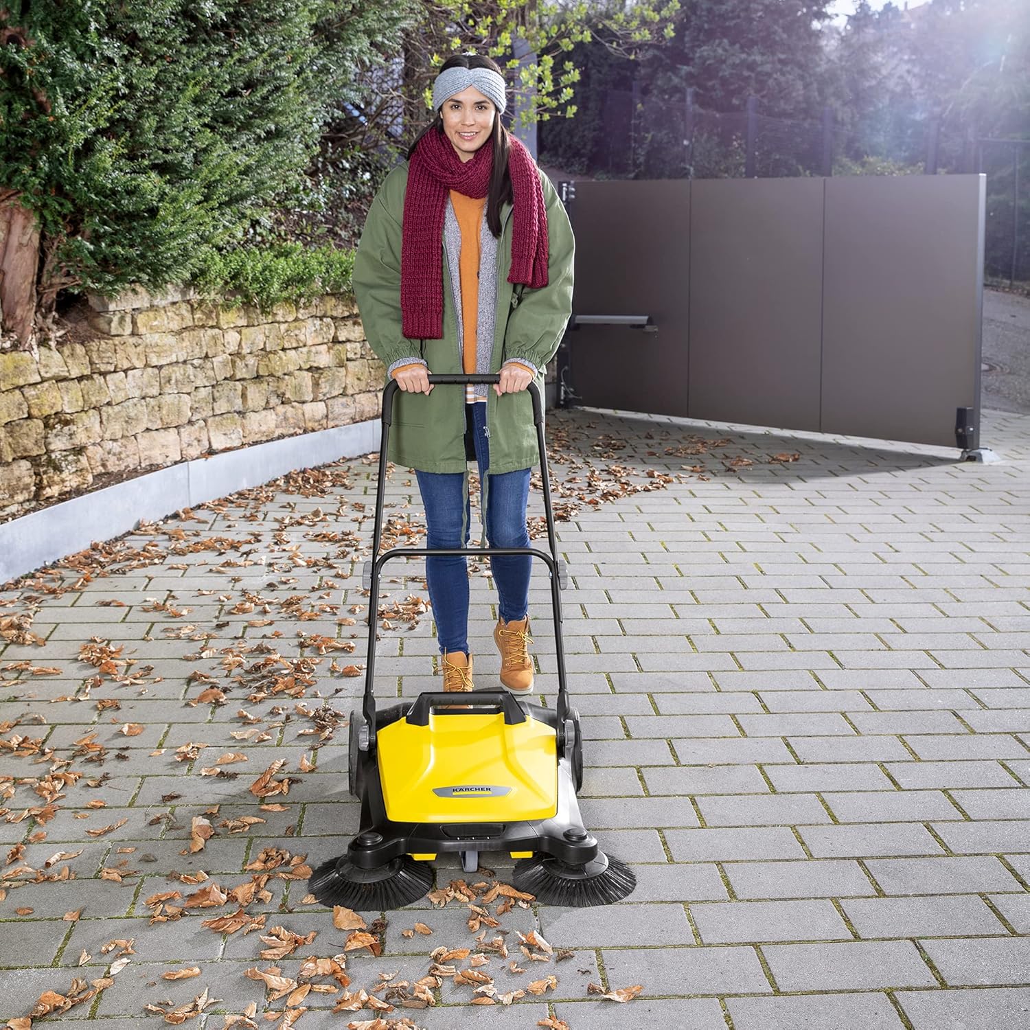 etezen - S 4 balai mécanique, 68cm, capacité 20L, noir/jaune - 1.766-360.0