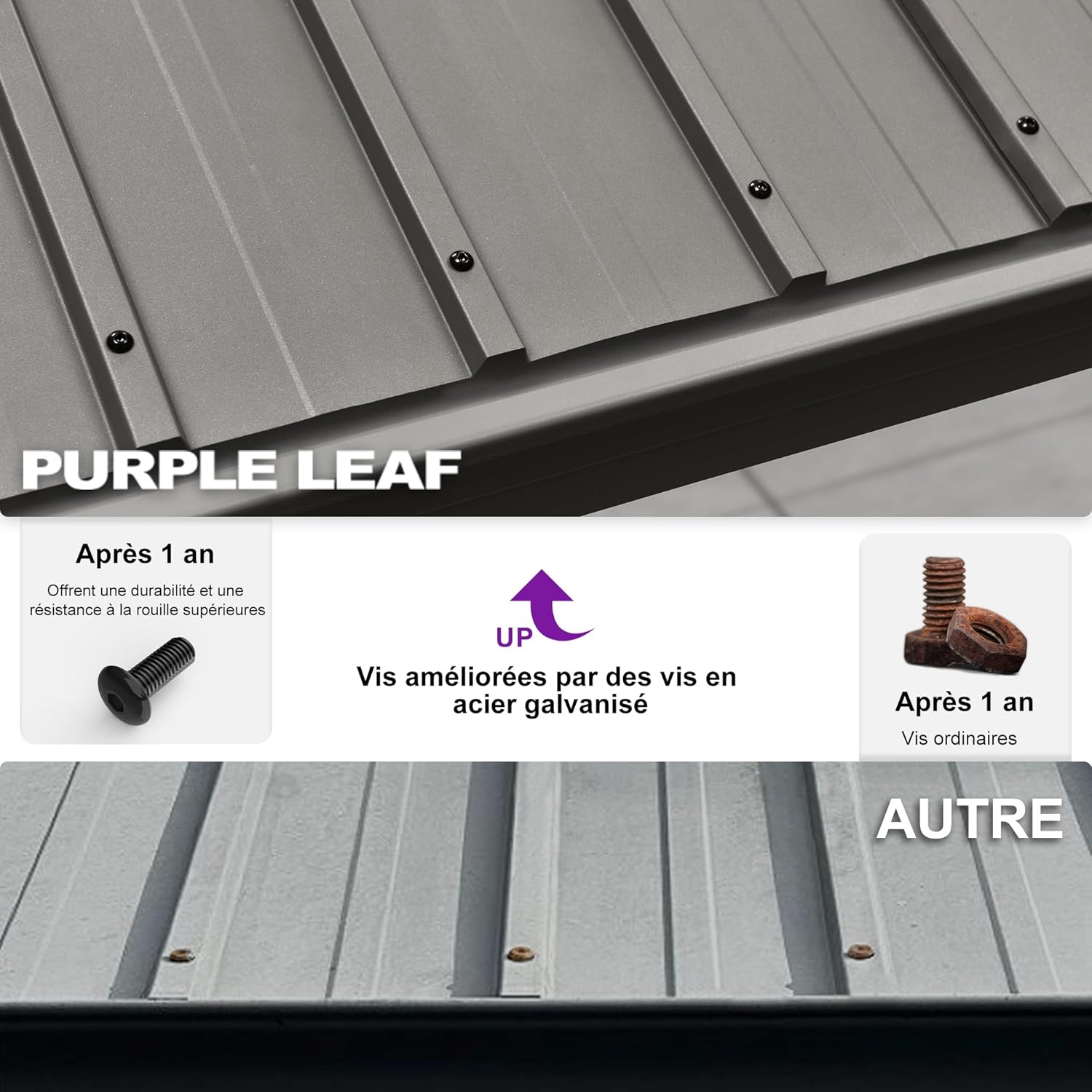 etezen - tonnelle jardin double toit - 3,65x4,25m - aluminium, moustiquaire, rideaux