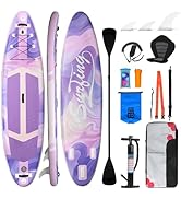 etezen Paddle Gonflable Adulte 320/335cm, Planche de Stand up Paddle Gonflable 2 Personnes, Si...