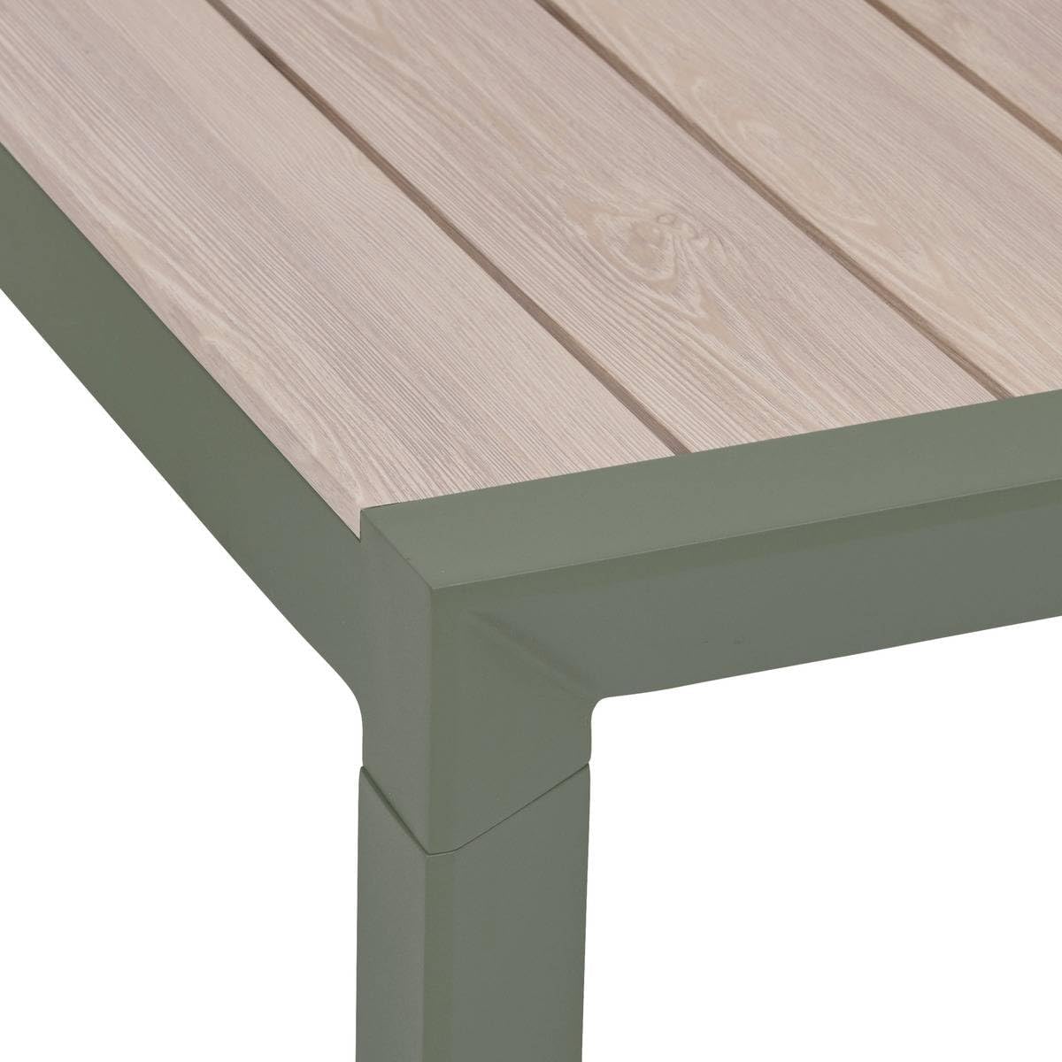 etezen - Table Evasion 6 places - 180x90 cm - alu beige lin/laurier