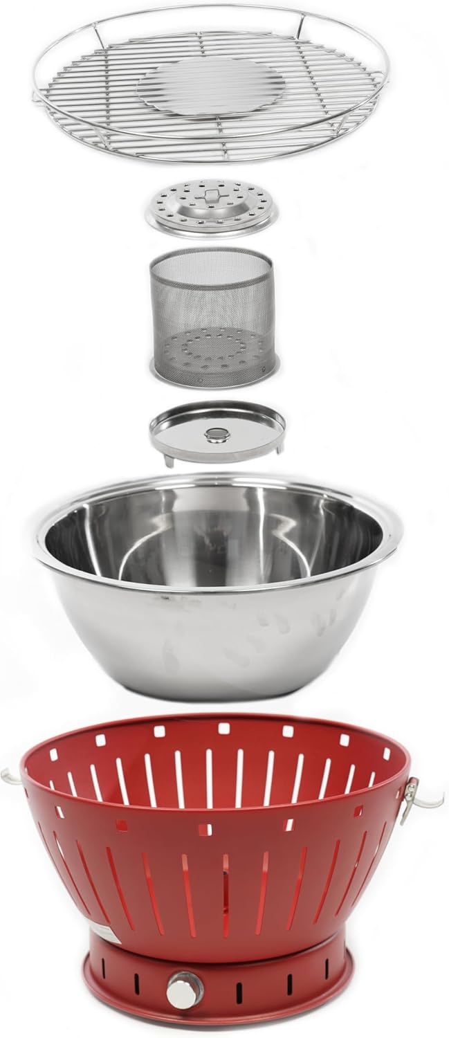 etezen - Barbecue portable 35cm - charbon - sans fumée