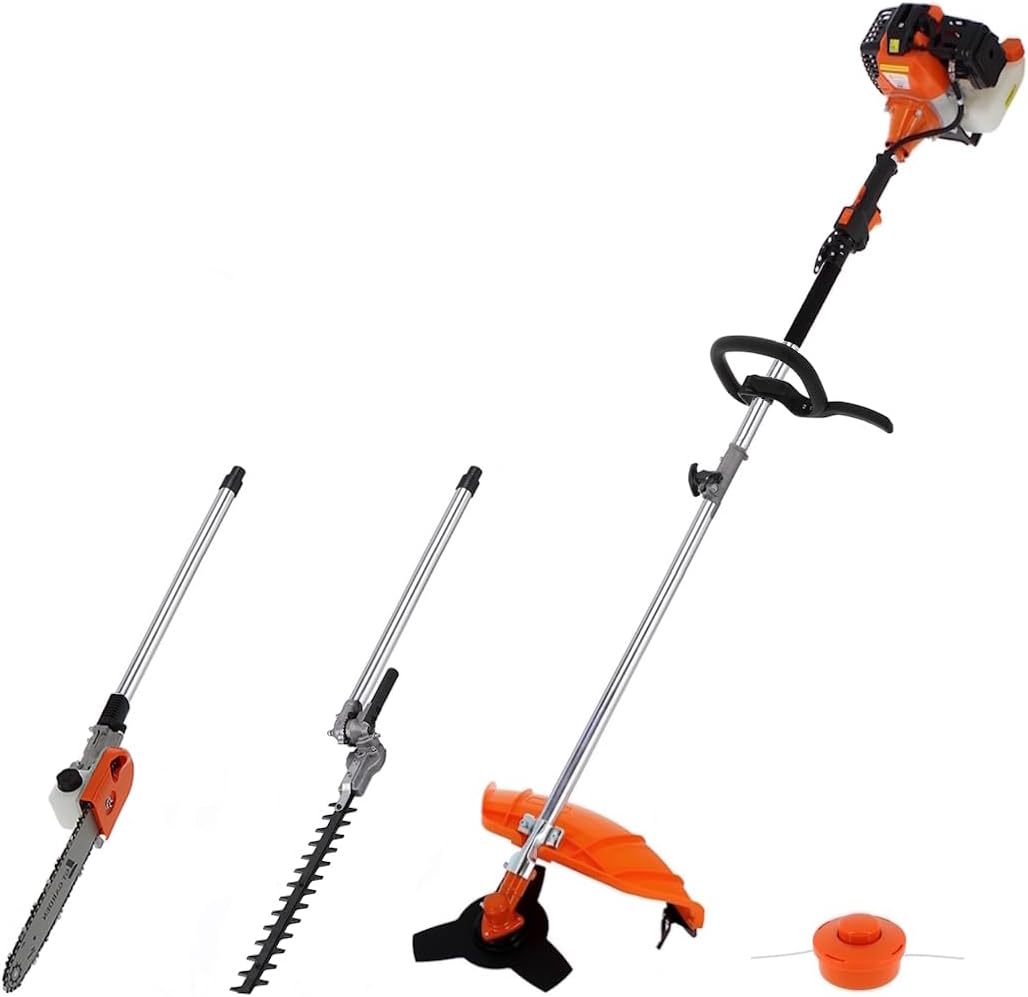 etezen - outil multifonction thermique 4 en 1 - 52cc - tronçonneuse, débroussailleuse, taille-haies