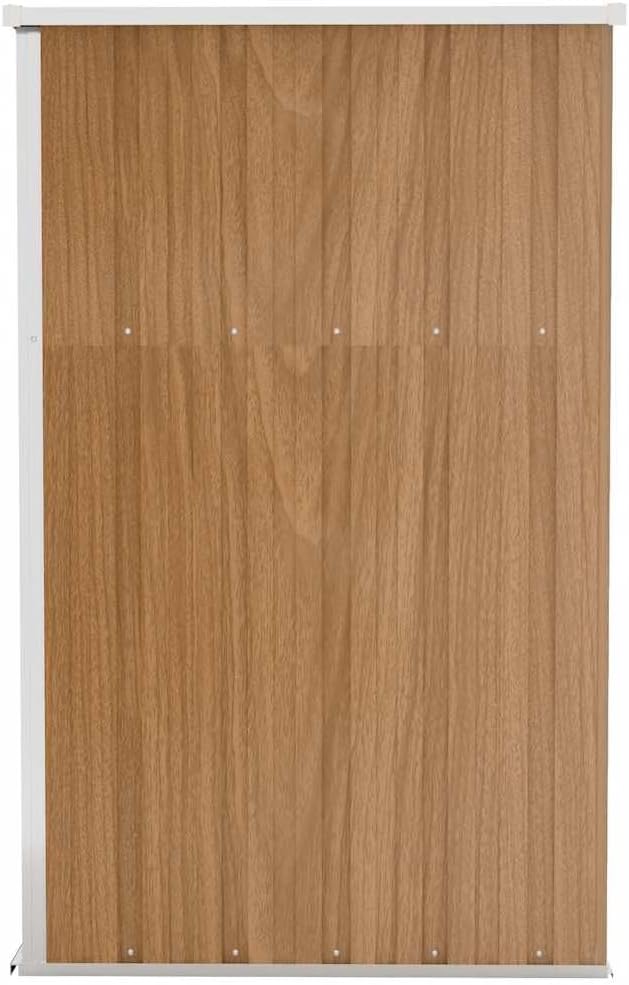 etezen Remise de Jardin Murale Marron 118x100x178 cm Acier galvanisé,Maison & Jardin, Pelouses & Jardins, Vie en extérieur, Structures extérieures, Cabanes & abris de Jardin, Brun (Poids 22.7KG)