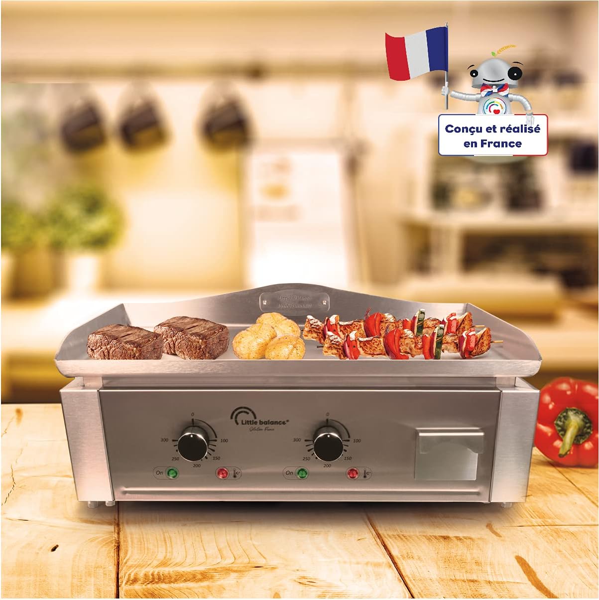 etezen - Aquitaine Pro série - inox - 2 zones, 3500W - 8476