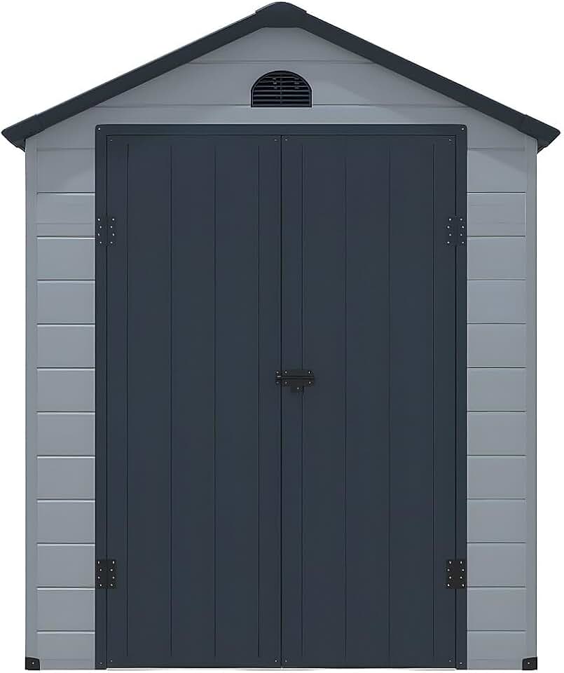 etezen - CESIO - abri jardin résine gris 5,32m² robuste