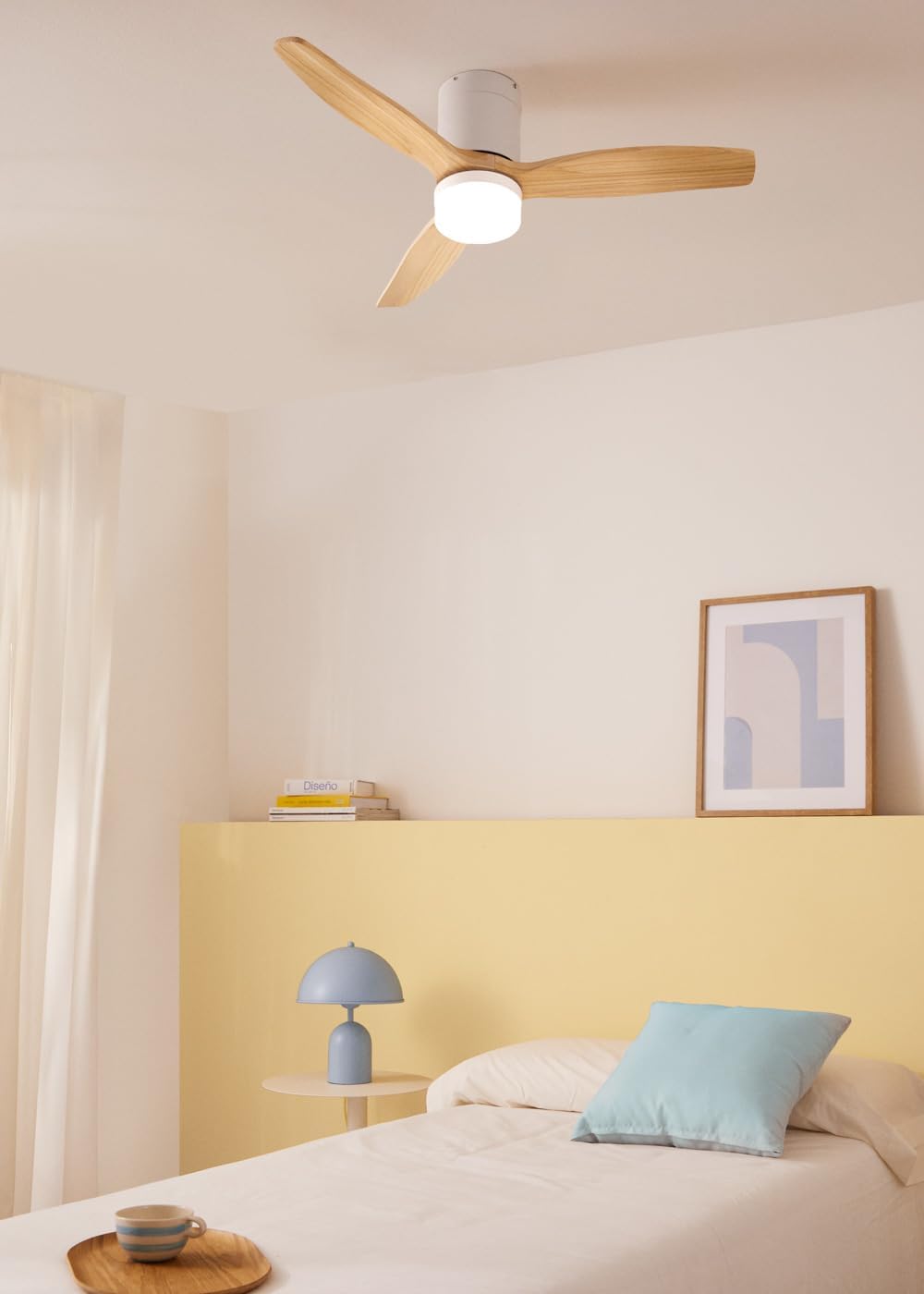 CREATE - Windcalm - Ø112cm, 40W, éclairage 3 températures, silencieux, télécommande, été-hiver, S/Ventilateur