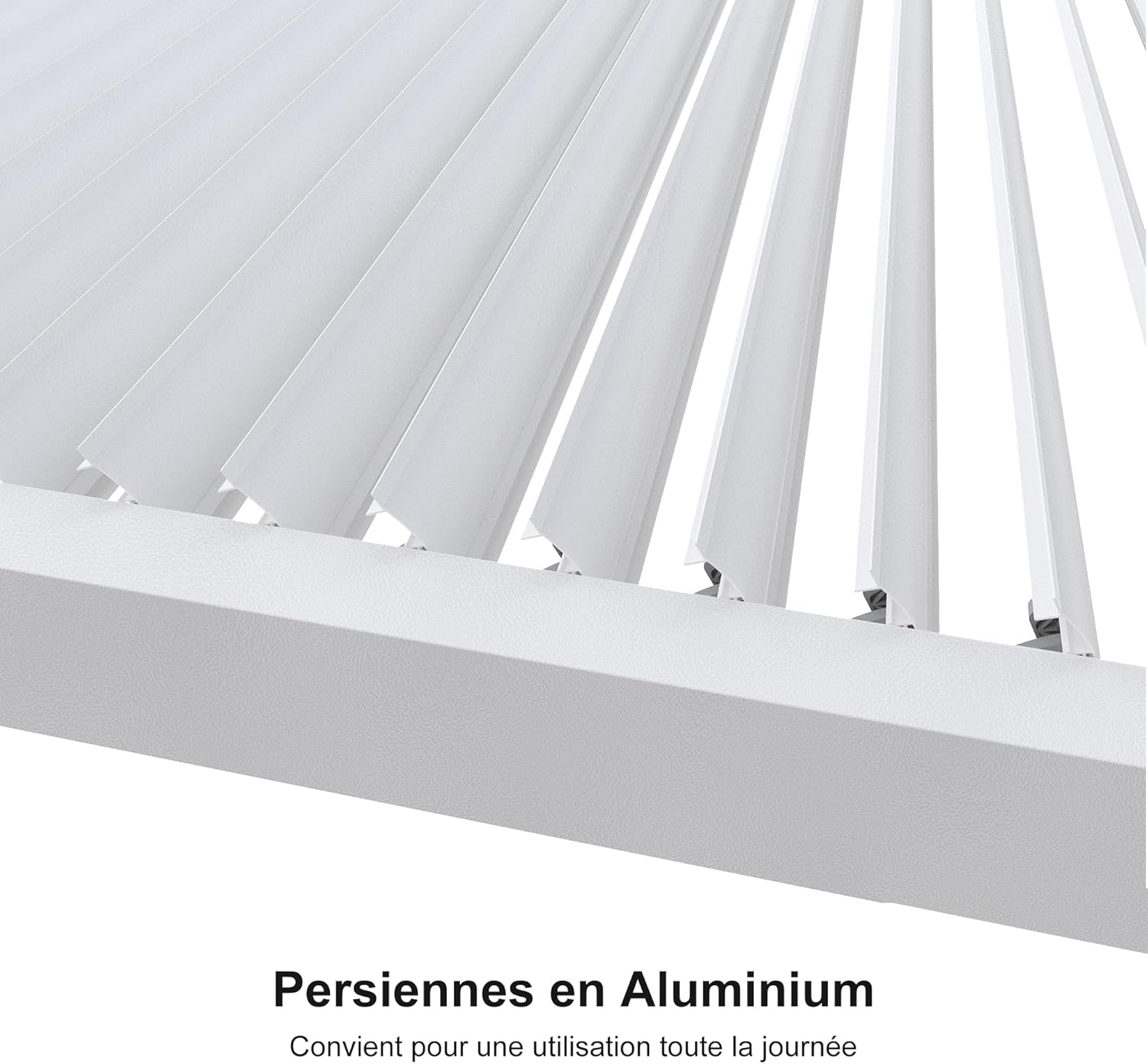 etezen - Pergola Bioclimatique, 4,8x3,68m, aluminium, lames orientables