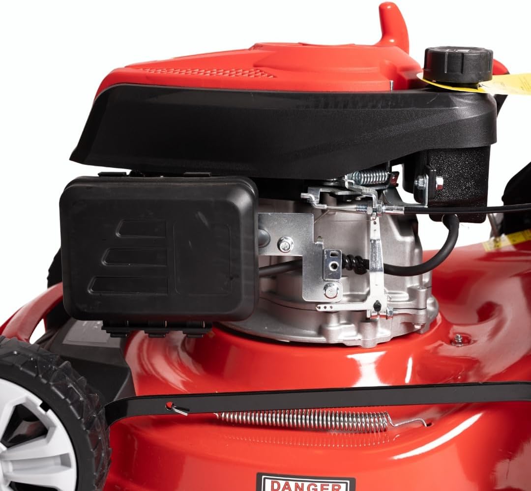 etezen Tondeuse à gazon à explosion automotrice 4in1-4 CV, Tondeuse à gazon thermique autoportée - Moteur 170cc 4 temps avec autotraction - Largeur de coupe 51 cm - Mulching - Panier de collecte 60L