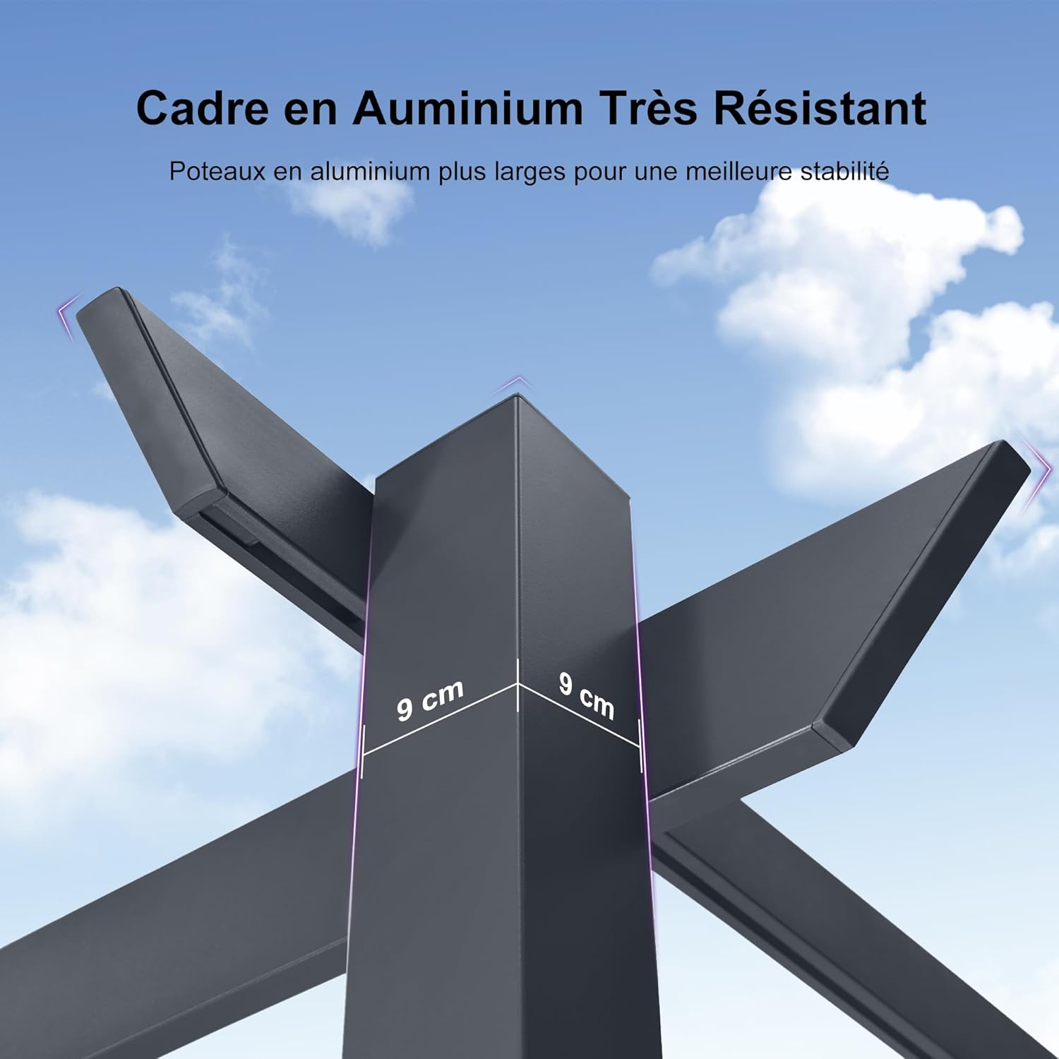 etezen - Pergola aluminium série - 4x3m - toit rétractable, imperméable, gris