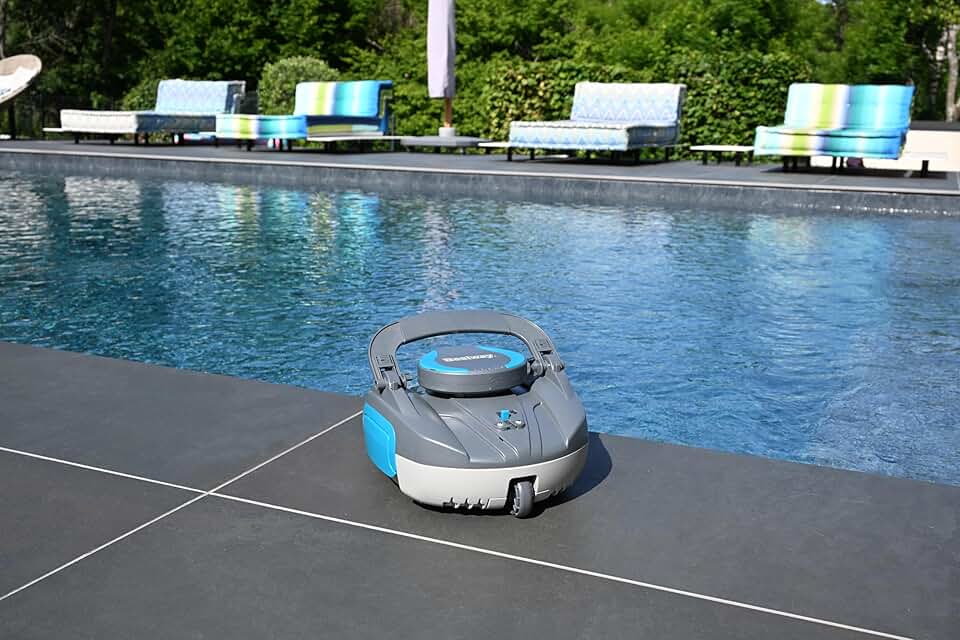etezen - Cristal - 10 m² max - robot piscine rechargeable, fond plat
