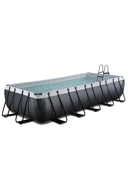etezen Piscine Black Leather Rectangulaire