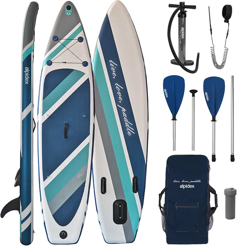 etezen - Stand Up Paddle Board - 320x76x15 cm - gonflable, kit complet, 200 kg