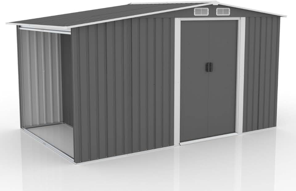 etezen - Vosges - abri jardin 6.87m² métal robuste, abri bûches