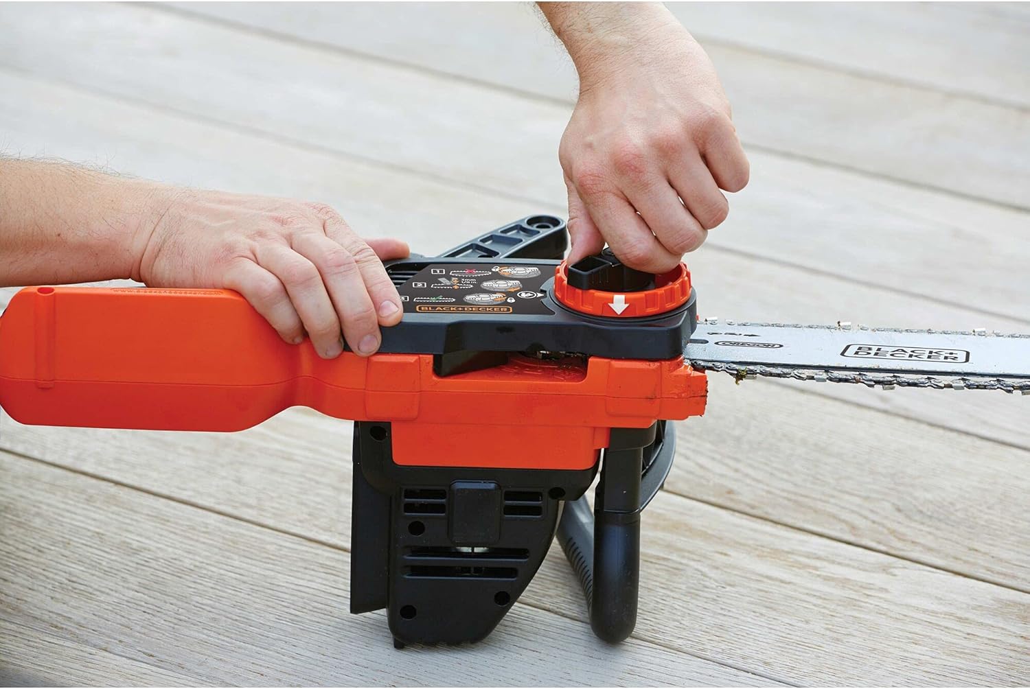 etezen - Tronçonneuse 36V 30cm, batterie 2Ah, lubrification auto, tendeur sans outil - GKC3630L20-QW