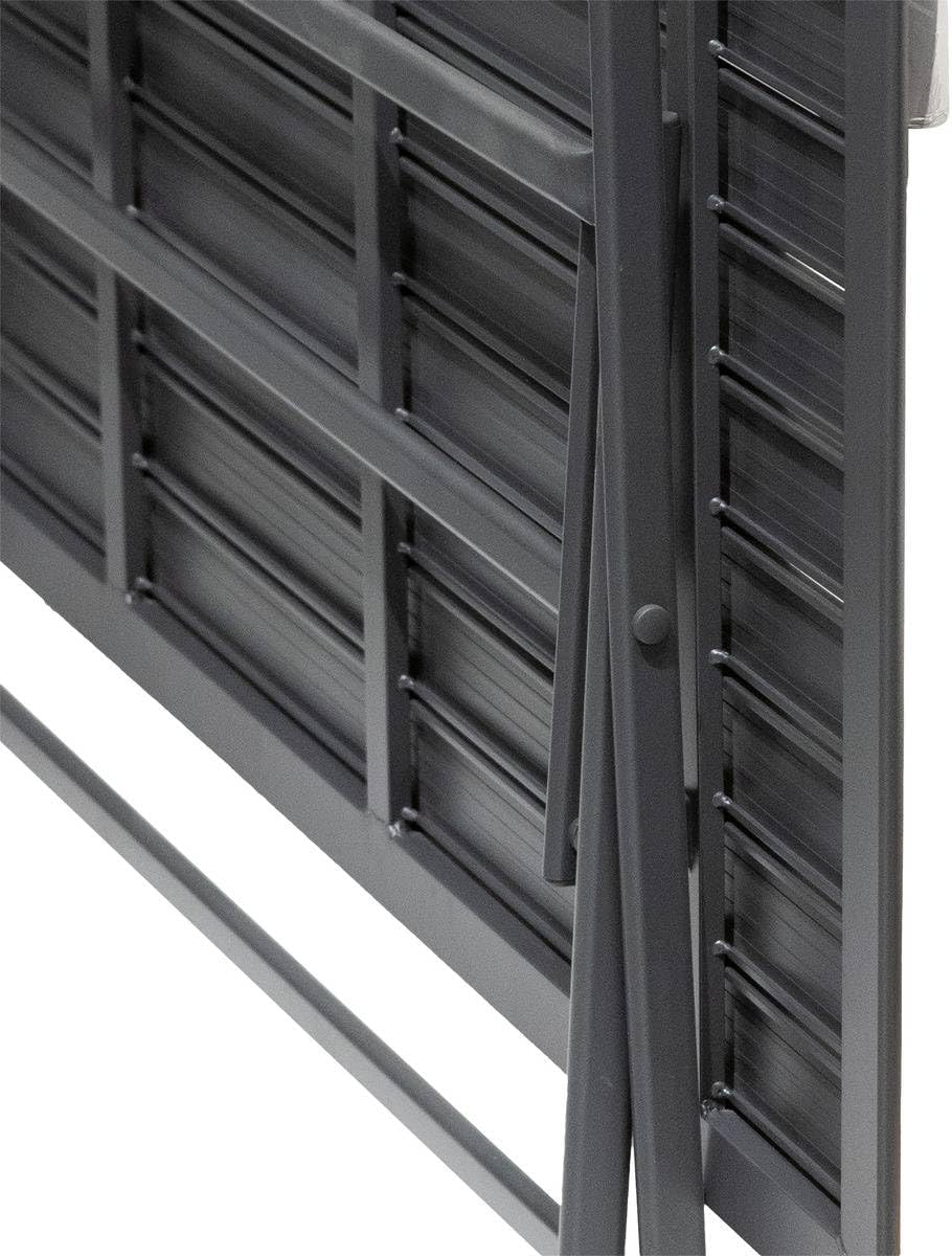 etezen - Azua table de jardin pliante 6 places, aluminium gris