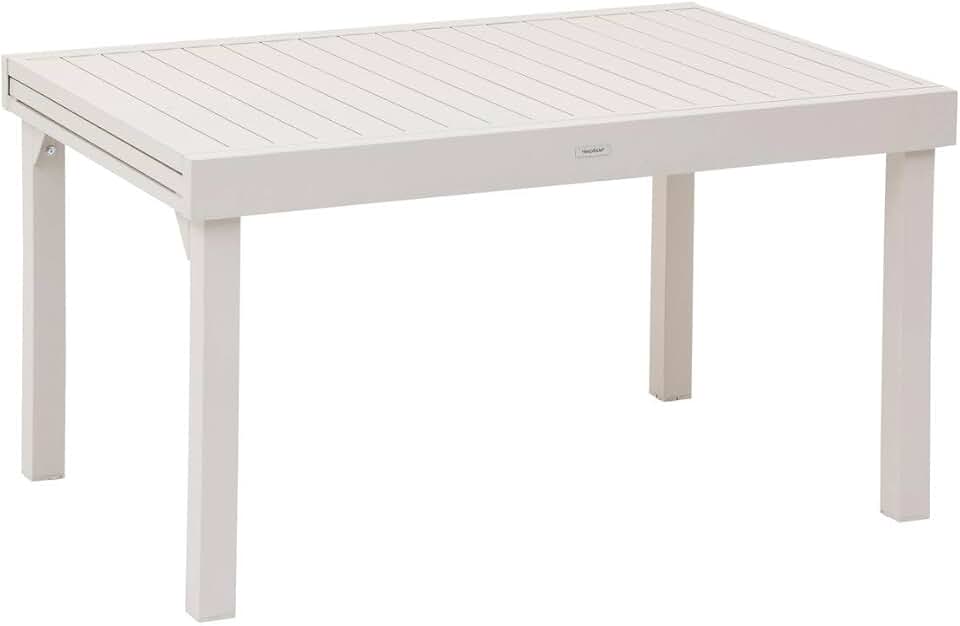 etezen - Piazza Extensible - 220/320x100cm - 10 places, aluminium epoxy