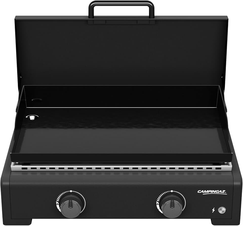 etezen - Plancha Othello 2 L - 2 brûleurs - surface de cuisson émaillée