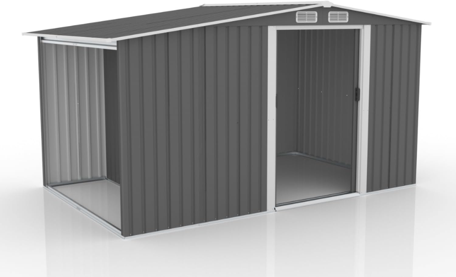 etezen - Vosges - abri jardin 6.87m² métal robuste, abri bûches
