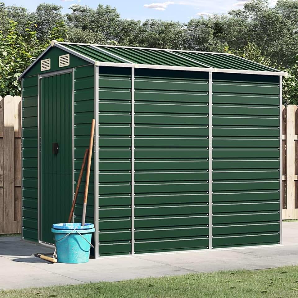 Abri de jardin - acier galvanisé - 191x215x198 cm - rangement outils etezen