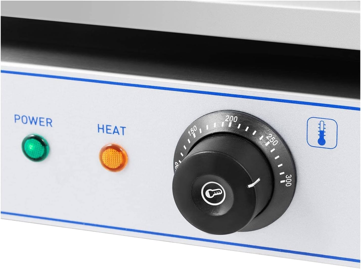 etezen - Plancha Électrique Lisse Inox 55x35 cm 3000W Restaurant