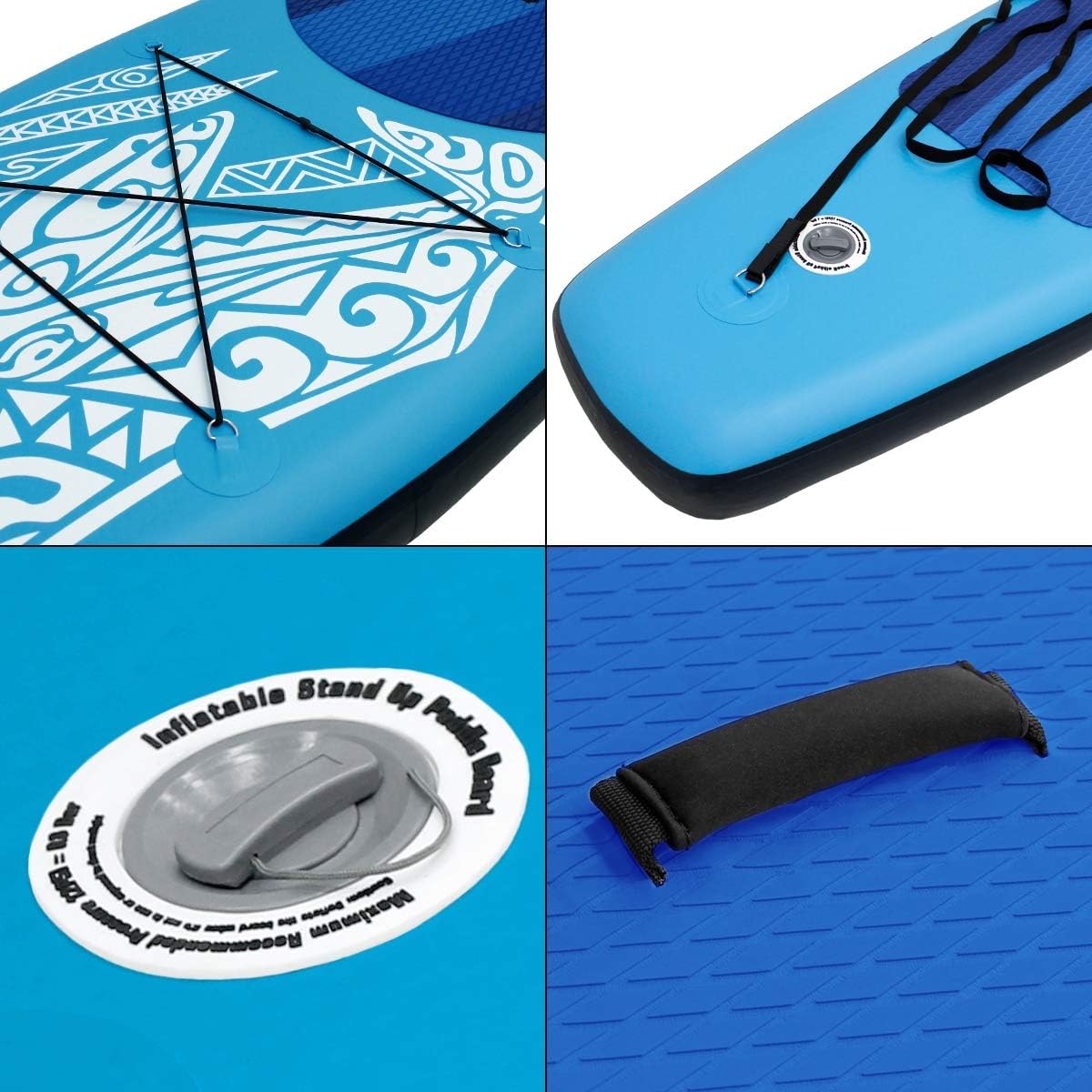 etezen - Stand Up Paddle gonflable - 305/308/320/380 cm - PVC, 120/150 kg, 10/15 cm