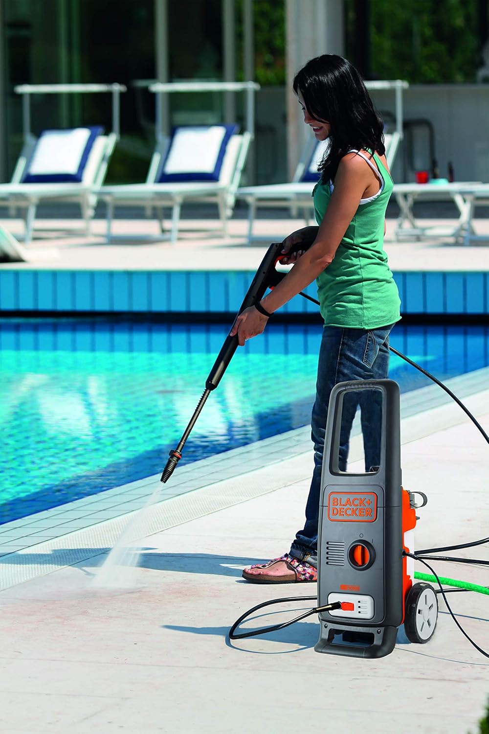 etezen Nettoyeur Haute Pression BXPW1600PE avec Patio Cleaner et Brosse Fixe (1600 W, 125 Bar, 420 l/h)