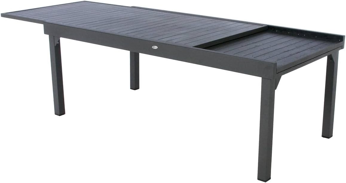 etezen - Piazza - 230/340x100 cm - table extensible 12 places, aluminium antirouille