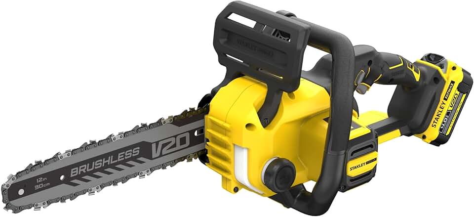 etezen - Fatmax V20 - 30 cm tronçonneuse sans balais, 18V, 4Ah, SFMCCS730M1-QW