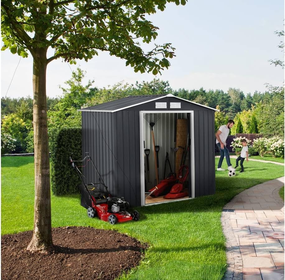 etezen - Abri de Métal Vegas - 2.7m² - gris - 1299_‎93414