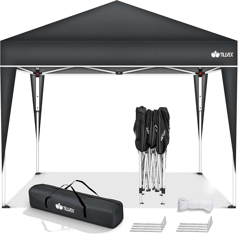 etezen - Tente Pliante Jardin série - 3x3m - Hauteur réglable, UV50+, sac
