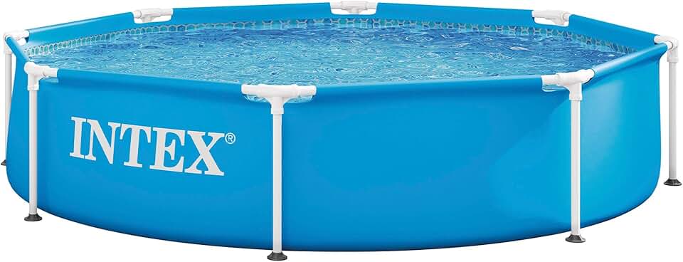 etezen - Piscine Metal Frame ronde tubulaire - 2,44x0,51m - robuste, montage rapide