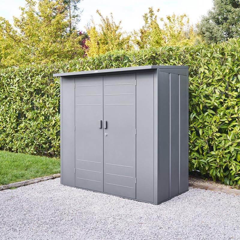 etezen - Abri de Jardin Forgia 2,2m² - acier graphite robuste
