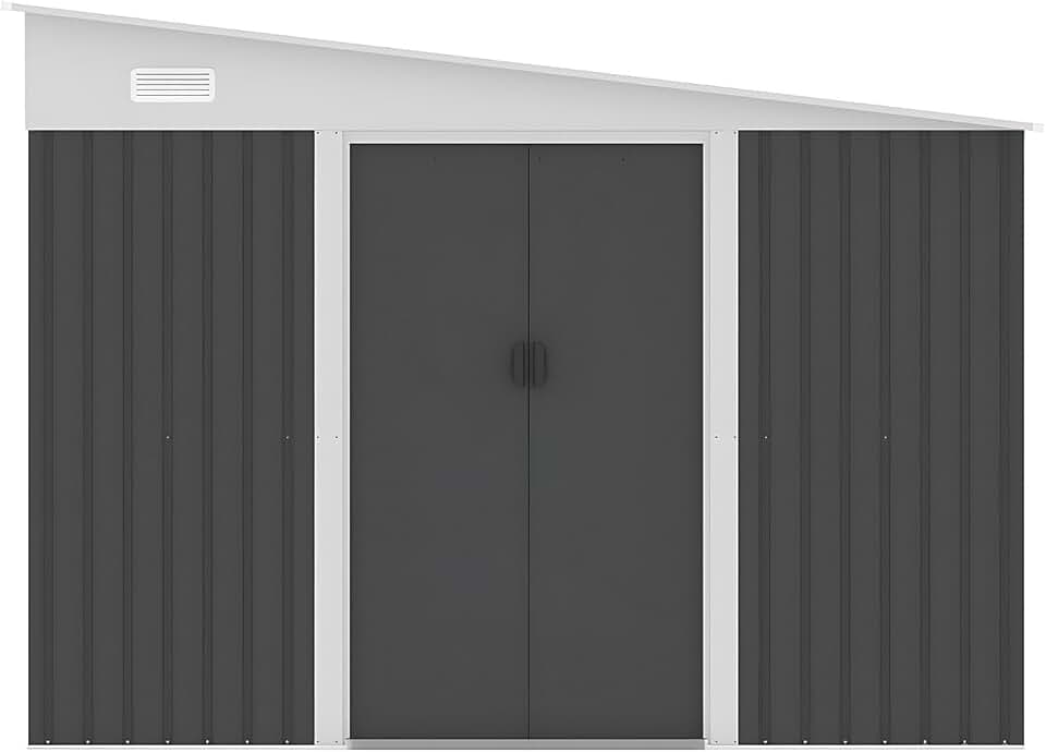 etezen - Daxton abri de jardin métal 9,76 m² acier galvanisé anthracite