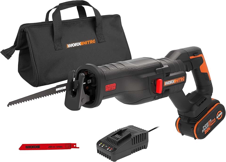 etezen - Scie sabre brushless, 29mm course, 20V, légère, WX516