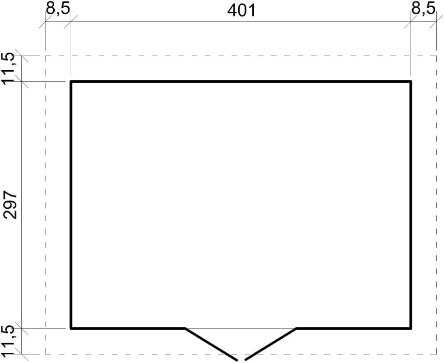 Abri de Jardin en Bois Exterieur avec Plancher IMPRÉGNÉ- Chalet en Pin/épicéa-H246x418x320 cm/12 m²- Construction de Panneaux - Rangement pour vélos, Remise à Outils- etezen M331+M331G