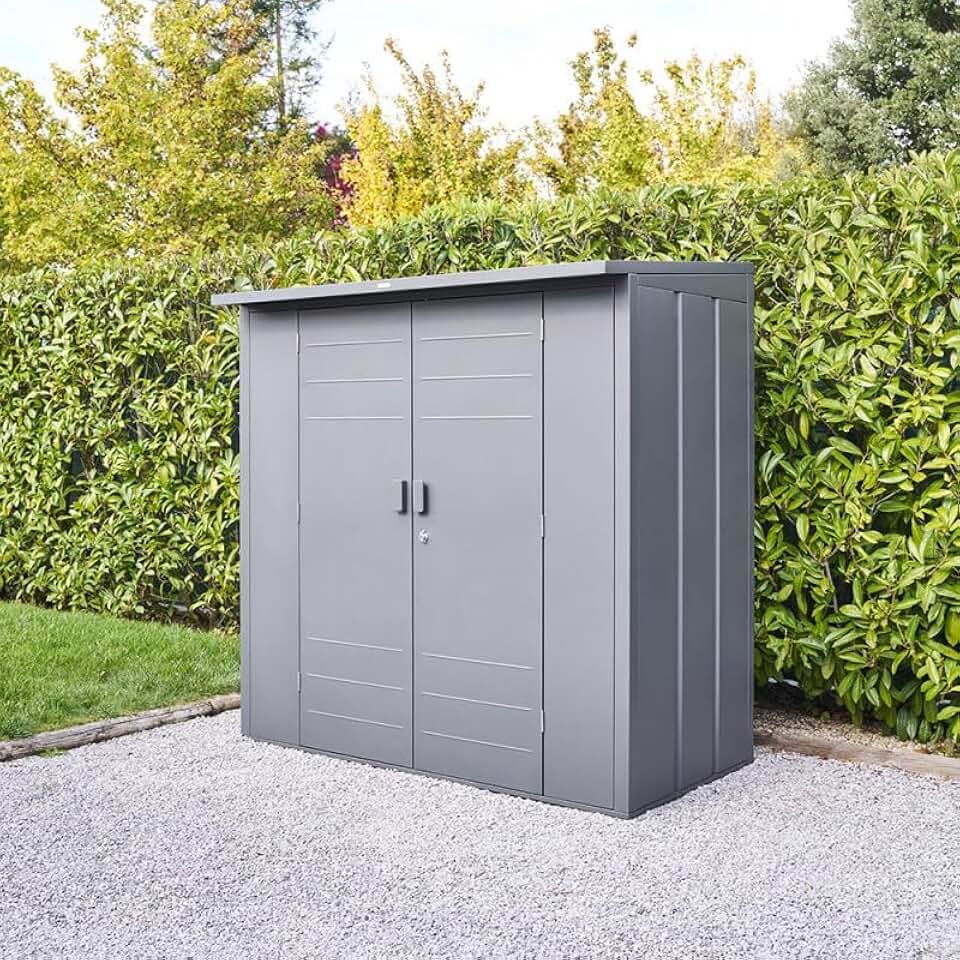 etezen - Abri de Jardin Forgia 2,2m² - acier graphite robuste