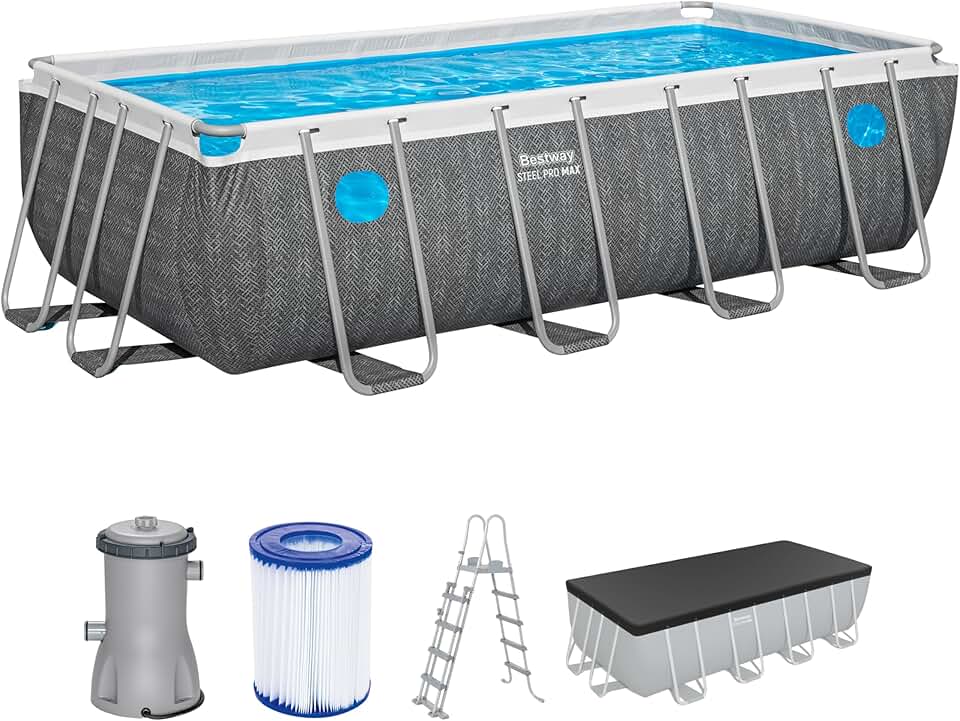 etezen - Steel Pro Max - 488x244x122 cm - Piscine rectangulaire, Splashview