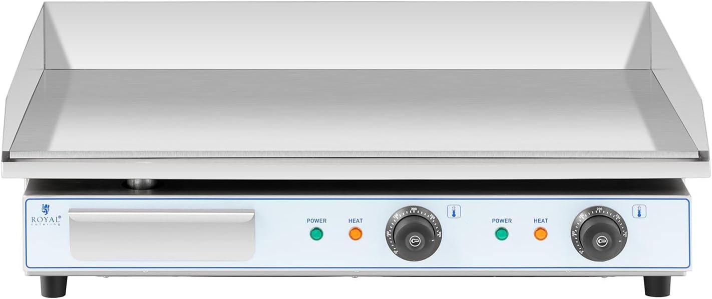 etezen - Plancha Électrique Double - 73x40cm - 2x2200W INOX Restaurant