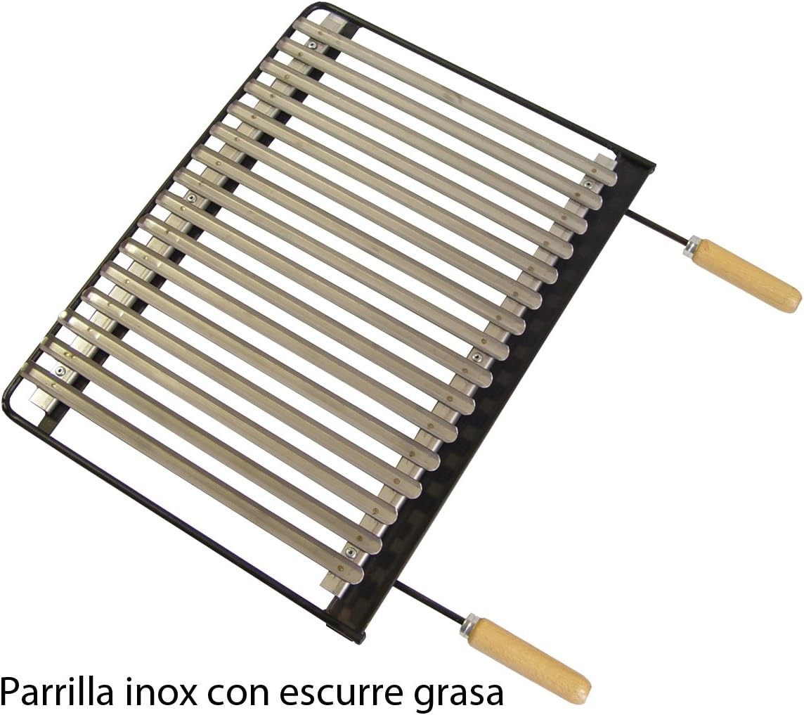 etezen - Barbecue inox avec grille fer - 71406
