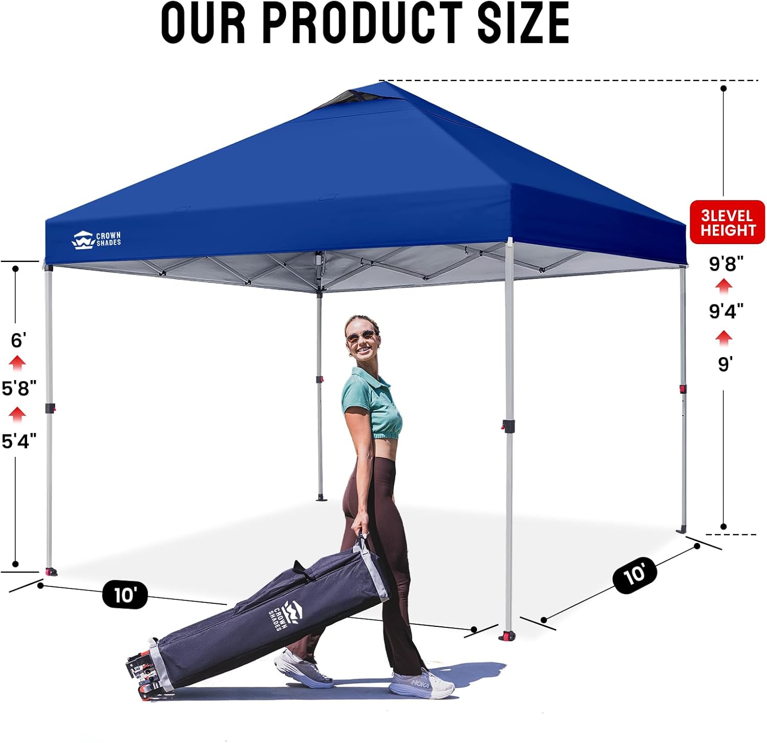 etezen - Tonnelle pliante 3x3m - imperméable, UPF 50+, sacs de sable