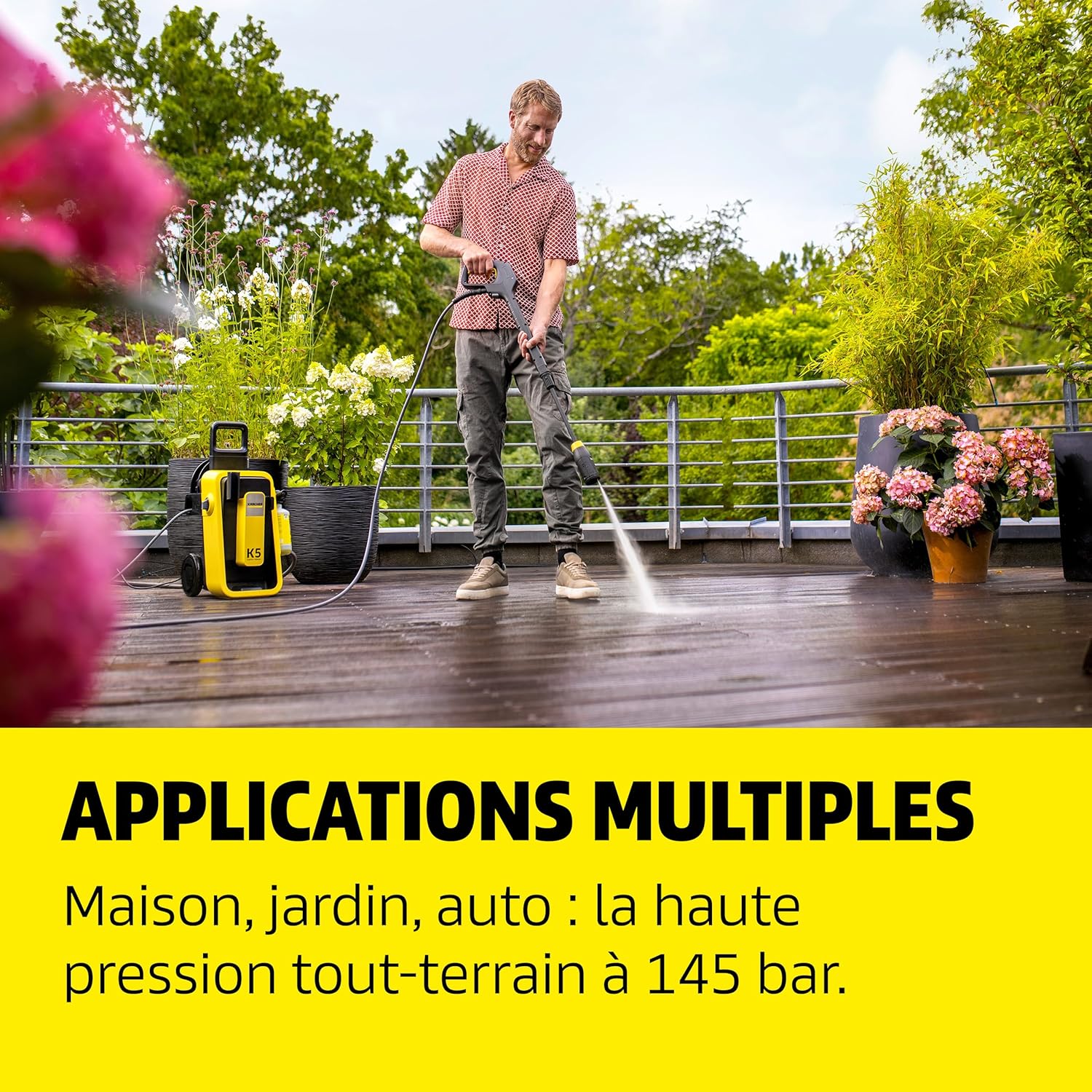etezen - K 5 Comfort Premium - 145 bar, 500 l/h, 40m²/h, tuyau flexible