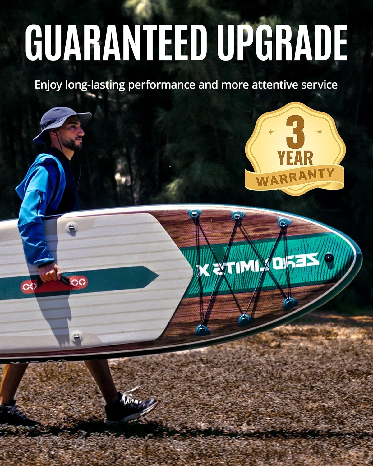 ZLX - Paddle gonflable 2 places 320x84cm, siège kayak, accessoires, ZLX